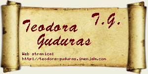 Teodora Guduraš vizit kartica